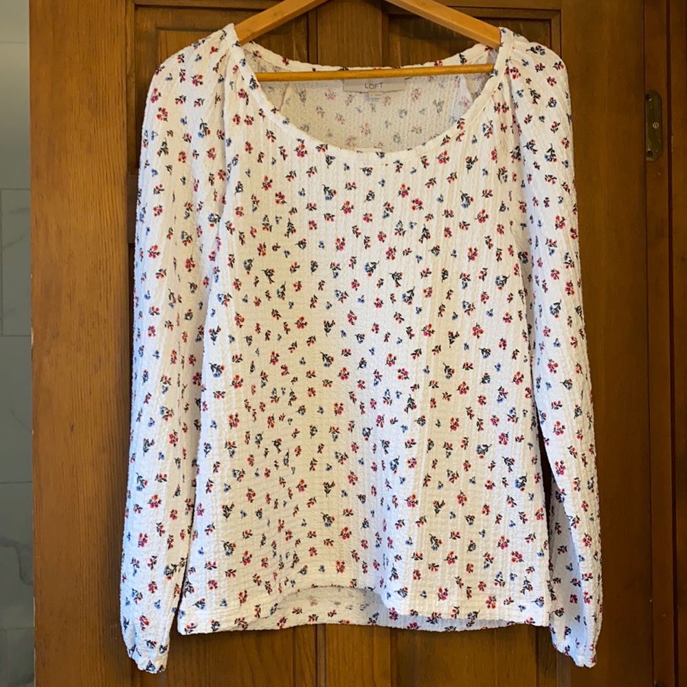 Loft Boat Neck Blouse
